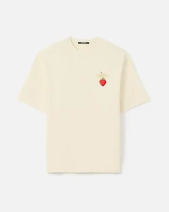 Le T-shirt Fraise - Strawberry Patch Weiß