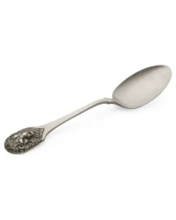 Löffelset mit Löwenkopf (für 2 Personen) - Silber