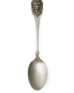 Löffelset mit Löwenkopf (für 2 Personen) - Silber