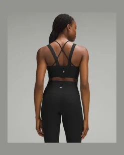 Like a Cloud Gerippter Longline-BH Leichter Halt für D/DD-Cups für Frauen – Größe in Black