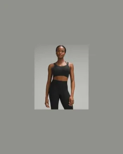Like a Cloud Gerippter Longline-BH Leichter Halt für D/DD-Cups für Frauen – Größe in Black