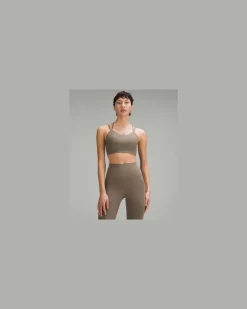Like a Cloud Gerippter Longline-BH leichter Halt B/C Cups für Frauen – Größe in Nomad