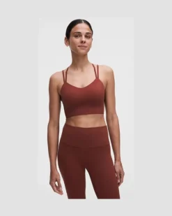 Like a Cloud Longline-BH Leichter Halt B/C Cups für Frauen – Größe in Cranberry Charm