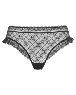 Lili Tanga mit Rüschen - Schwarz
