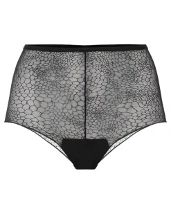 Lingerie aus Jacquard - Schwarz