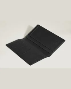 Längliche Brieftasche 6 cc aus Sartorial Leder - Schwarz - Leder - MB223019 - Brieftaschen
