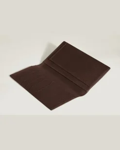 Längliche Brieftasche 6 cc aus Sartorial Leder - Ebony colour - Leder - MB223021 - Brieftaschen