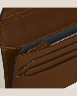 Längliche Brieftasche 14 cc mit Reißverschluss aus Meisterstück Sfumato-Leder - Sfumato-Braun - Leder - MB220318 - Brieftaschen