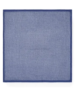 Lochstrick-Einstecktuch - Blau