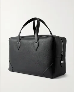 149 Logo-Appliquéd Full-Grain Leather Briefcase Black