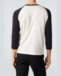 Longsleeve aus Baumwolle und Seide Weiß