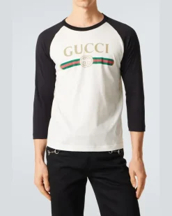 Longsleeve aus Baumwolle und Seide Weiß
