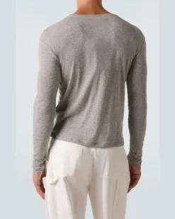 Longsleeve aus Baumwoll-Jersey Grau