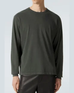Longsleeve aus Baumwoll-Jersey GrüN