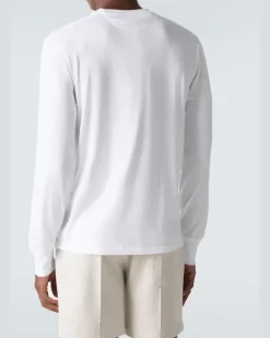 Longsleeve aus Baumwoll-Jersey Weiß