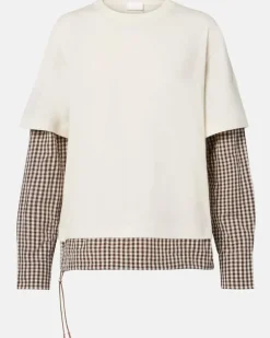 Longsleeve aus Baumwoll-Jersey Weiß