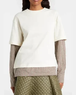 Longsleeve aus Baumwoll-Jersey Weiß