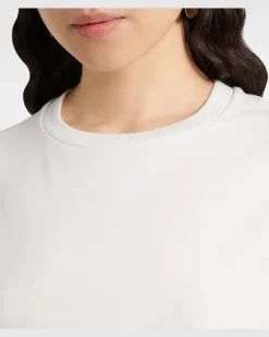Longsleeve aus Baumwoll-Jersey Weiß