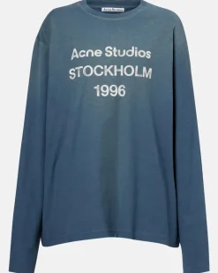 Longsleeve aus Jersey Blau