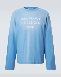 Longsleeve aus Jersey Blau