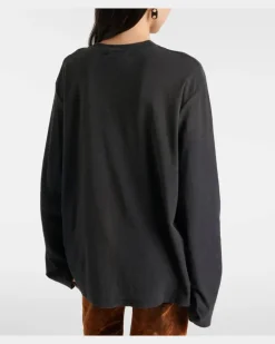Longsleeve aus Jersey Schwarz