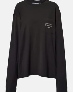 Longsleeve aus Jersey Schwarz