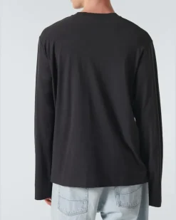 Longsleeve aus Jersey Schwarz