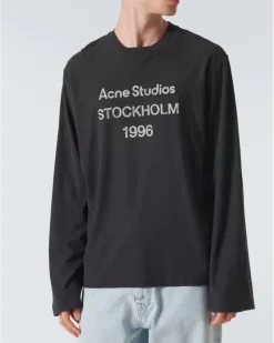 Longsleeve aus Jersey Schwarz