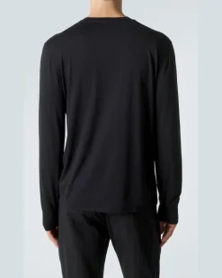 Longsleeve aus Jersey Schwarz