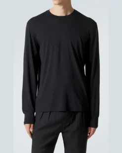 Longsleeve aus Jersey Schwarz