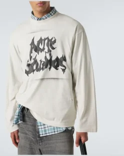 Longsleeve aus Jersey Weiß