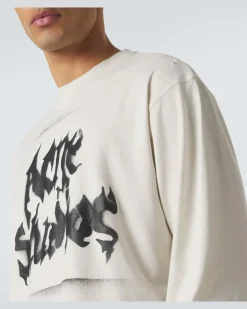 Longsleeve aus Jersey Weiß
