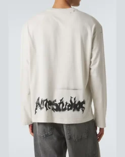 Longsleeve aus Jersey Weiß