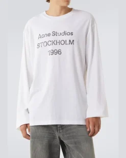 Longsleeve aus Jersey Weiß