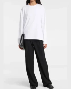 Longsleeve Ciles aus Baumwolle Weiß