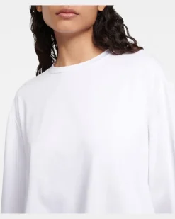 Longsleeve Ciles aus Baumwolle Weiß