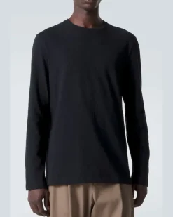 Longsleeve Leon aus Baumwoll-Jersey Schwarz