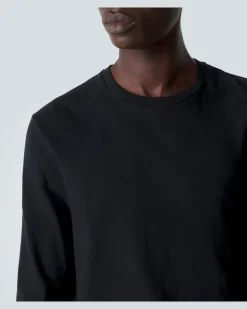 Longsleeve Leon aus Baumwoll-Jersey Schwarz
