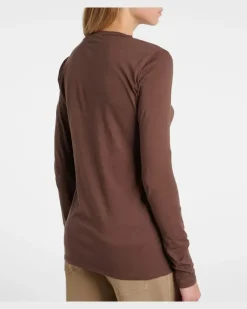 Longsleeve Susana aus Baumwoll-Jersey Braun