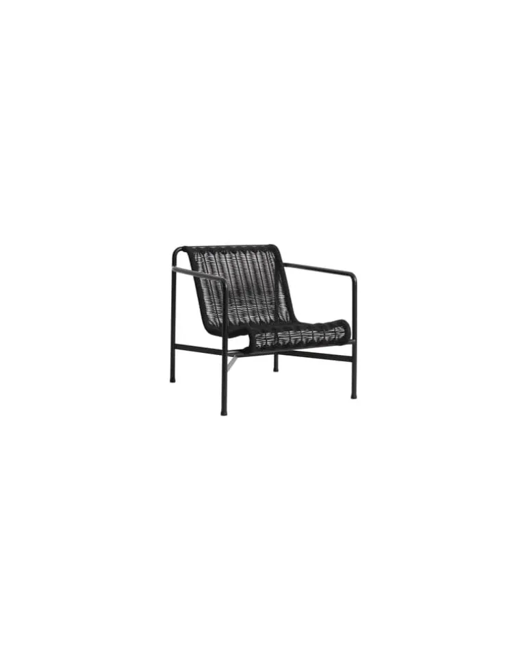 Lounge Sessel Palissade Cord - Schwarz - Epoxid-lackierter Stahl - Designer Ronan & Erwan Bouroullec