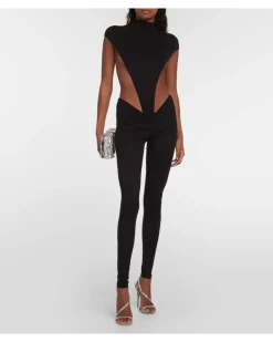 Low-Rise Leggings Schwarz