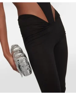 Low-Rise Leggings Schwarz