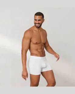 Luxe Herren-Boxer (3er Paket) - Weiß White