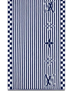 LV Graphical Beach Handtuch Blue
