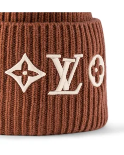 LV Headline Beanie Brown