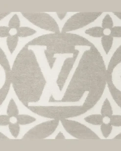 LV Medallion Kissen Blue
