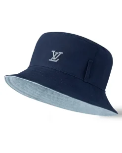 LV Play Aerogram Fischerhut zum Wenden Blue