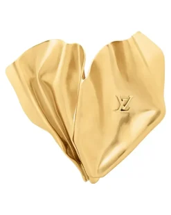LV Sculptural Brosche Gold