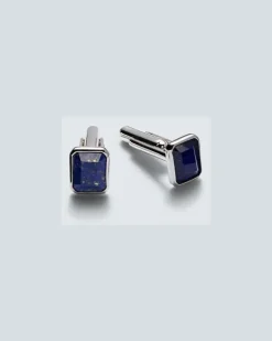Manschettenknöpfe aus Sterlingsilber mit Lapislazuli