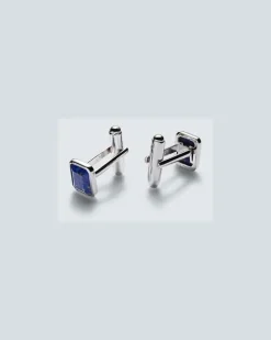 Manschettenknöpfe aus Sterlingsilber mit Lapislazuli